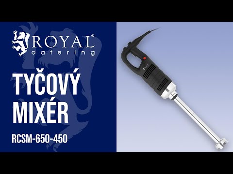 video - Tyčový mixér - 650 W - Royal Catering - 450 mm - 8 000 - 18 000 ot/min