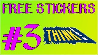 FREE STICKERS #3 - THINK!