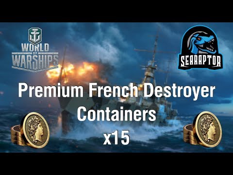 World of Warships - Premium French Destroyer Containers x15