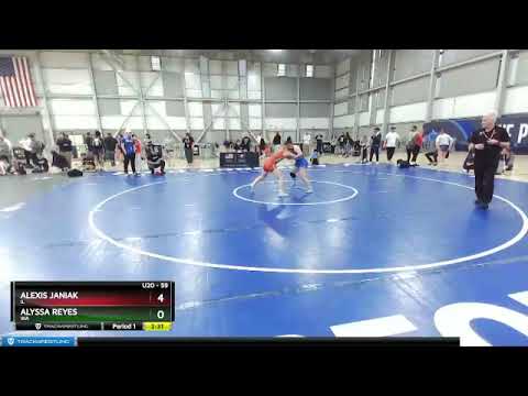 59 Lbs Champ. Round 2 - Alexis Janiak, IL Vs Alyssa Reyes, WA 5ebb