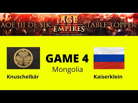 AOE 3 (DE) $1,000 Table Topper: THE FINAL! Game 4 - Knuschelbär vs Kaiserklein