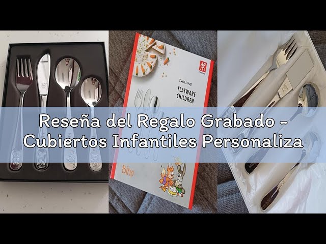 Vídeo relacionado con Curia Grabador - Juego de Cubiertos de Comunión Cadete Personalizados | Grabado con Nombre y Fecha | Estuche de Regalo Incluido, Acero Inoxidable 18/10 Modelo Paris (Modelo Paris)
