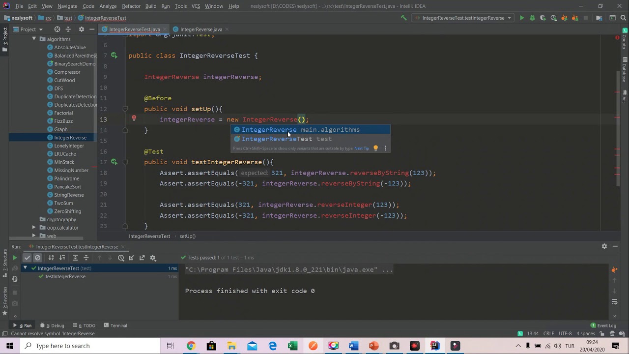 Integer Reverse Implementation