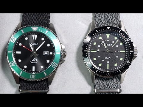 Budget "Dive" Watch Comparison - Casio Duro vs. Timex Navi XL