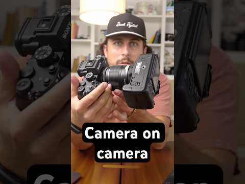 Camera on camera action #photography