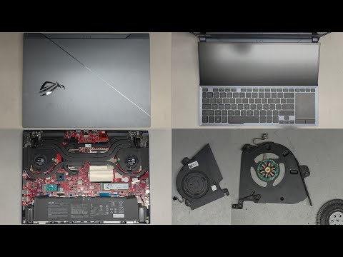 ASUS ROG Zephyrus Duo 15 GX550 RAM SSD Upgrade Thermal Paste Application Fan Replacement Repair