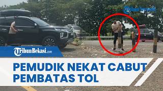 Aksi Ngawur Pemudik Cabut Pembatas Jalan di Tol Trans Jawa demi Pindah Jalur