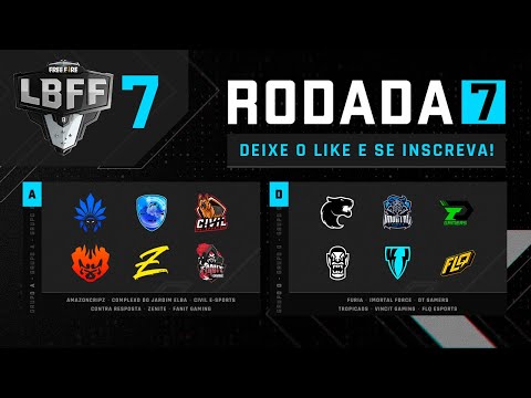 LBFF 7 Série B - Rodada 7 - Grupos A e D | Free Fire
