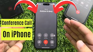 How to Make Conference Call on iPhone in iOS 17.5.1 (Add & Merge Calls) - iPhone 15 & Older