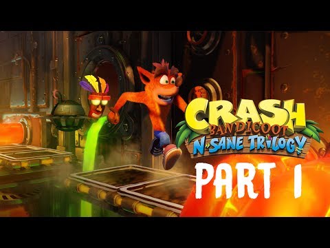 Crash Bandicoot N.Sane Trilogy Gameplay Walkthrough Part 1 - THE WUMPA ISLANDS (PS4)