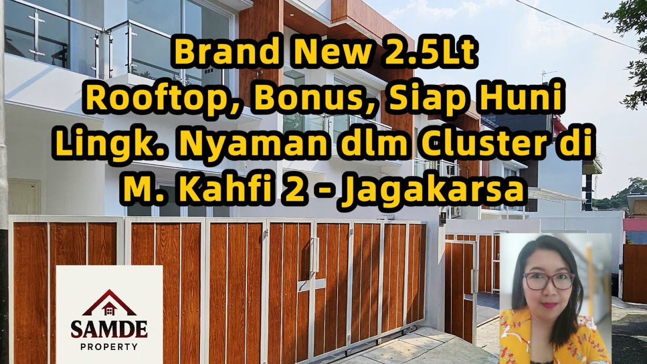 Rumah Baru 2.5Lt, Rooftop, Siap Huni, Semi Furnished, Komplek DKI