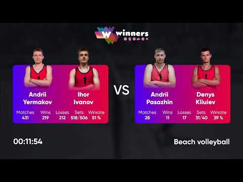 02:15 A. Yermakov / I. Ivanov - A. Pasazhin / D. Kliuiev 05.01.2023 | Winners Beach Volleyball