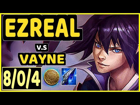 TITAN (EZREAL) vs VAYNE - 8/0/4 KDA BOTTOM ADC CHALLENGER GAMEPLAY - BR