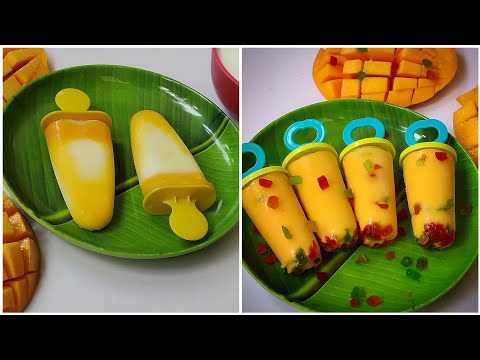 Two types of Mango lassi ice recipe| Mango ice|How to make mango lassi ice Mango recipes.