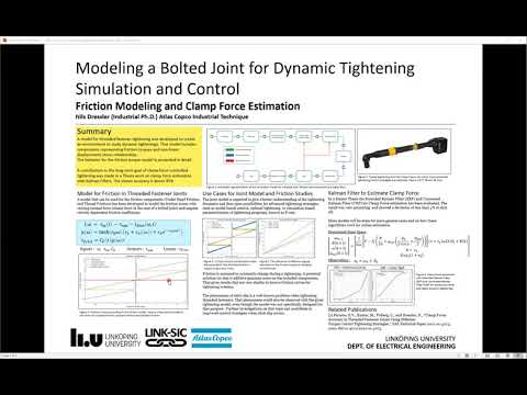 Modeling a Bolted Joint for Dynamic Tightening, Simulation and Control