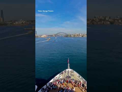 Thumbnail for EPIC: Queen Anne arrival in Sydney. Cunard cruise ship maiden call.