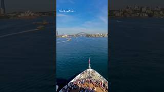 EPIC: Queen Anne arrival in Sydney. Cunard cruise ship maiden call.