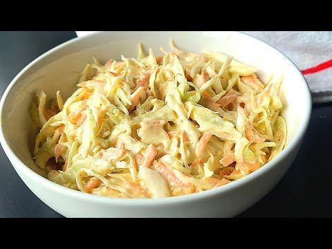 HOW TO MAKE COLESLAW | HOW TO MAKE CREAMY COLESLAW SALAD