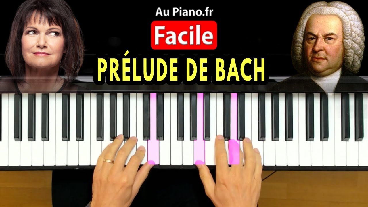 Prélude de Bach n°1 en Do Majeur Piano Tutorial Facile Au Piano.Fr
