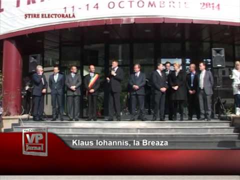 Klaus Iohannis, la Breaza
