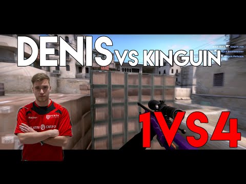 denis vs. Kinguin - 1vs4 clutch @ PGL Season 1 EU Qualifiers