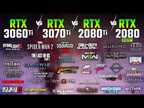 RTX 3060 Ti vs RTX 3070 Ti vs RTX 2080 Ti vs RTX 2080 SUPER in 2025 | Test in 33 Games | 1080p