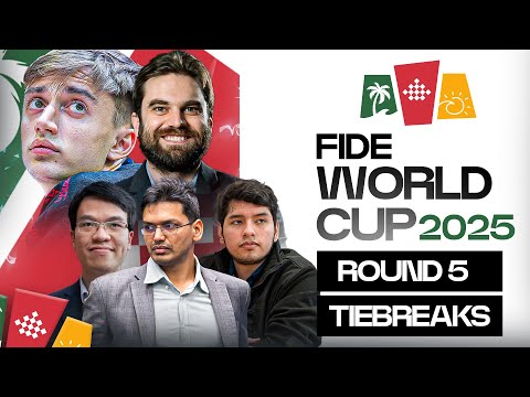 FIDE World Cup 2025 Round 5 Tiebreaks |  Ft. Harikrishna vs Jose Martinez, Sam vs Dubov