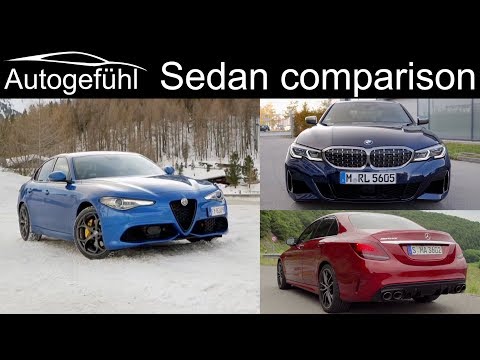 Alfa Giulia Veloce vs BMW 3-Series 340i vs Mercedes C-Class C43 AMG comparison REVIEW
