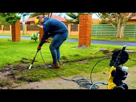 DIG A TRENCH with a Pressure Washer