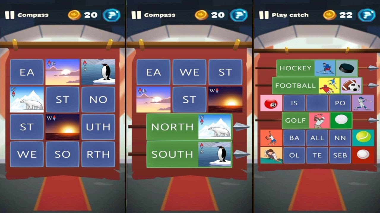 Word Logic (by Lunapp) - free offline word puzzle game for Android and iOS - gameplay.