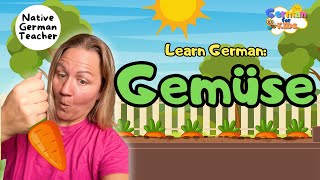 First Words, Colors, Numbers and Vegetables in German for Babies, Toddlers and Preschoolers