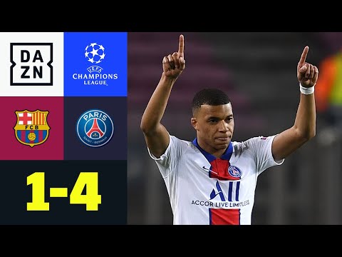 Maschine Mbappe im Camp Nou: FC Barcelona - PSG 1:4 | UEFA Champions League | DAZN