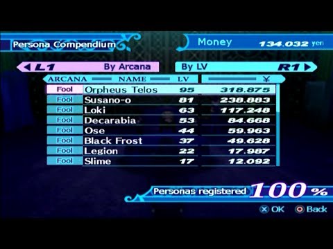Persona 3 FES Max Social Links: Tartarus Part 64 - Compendium... COMPLETE!