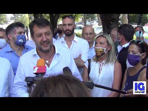 Matteo Salvini lancia l'ultima volata al Parco Hotel:"ora il voto spetta ai marchigiani"