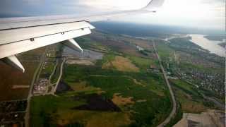 preview picture of video 'Landing in Novosibirsk, Посадка в Толмачёво [HD]'