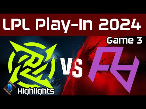 NIP vs RA Highlights Game 3 | LPL Play-In Summer 2024 | Ninjas in Pyjamas vs Rare Atom by Onivia