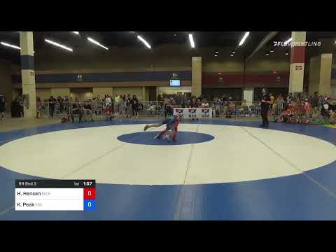50 Lbs Rr Rnd 3 - Hanna Hensen, Michigan Vs Khloe Peak, 505 Wrestling Club B436