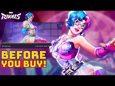 Luna Snow Disco Pop Skin Showcase - Marvel Rivals | Before You Buy