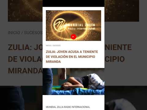 ZULIA: JOVEN ACUSA A TENIENTE DE VIOLACIÓN EN EL MUNICIPIO MIRANDA