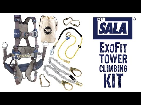 GME Supply 90005 ExoFit X300 Tower Climbing Harness Kit