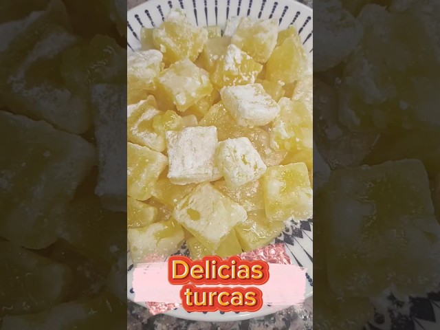 Vídeo relacionado con Delicias turcas con diferentes sabores 500 g I sabor a rosa, limón, naranja, menta | Confitería tradicional | Vegano | Halal | Kosher | caramelo blando Postre Lokum (Loukoumi) |