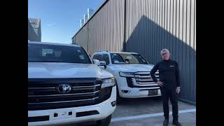 Land Cruiser 300 turned into a truck with a double cab