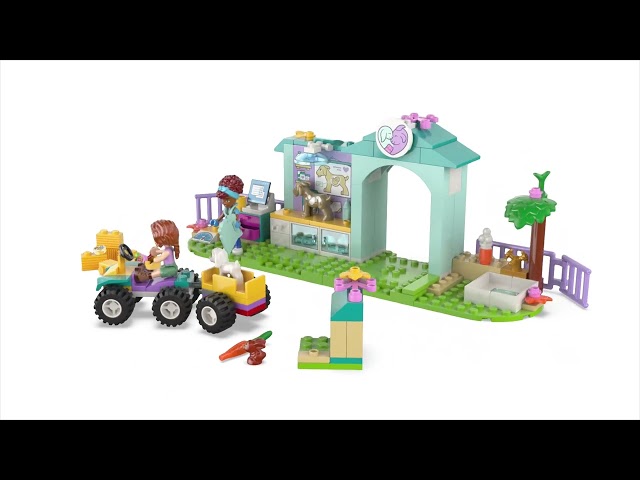 Vídeo relacionado con LEGO Friends Clínica Veterinaria de Animales - Juguete Educativo con Establo de Caballos, 2 Mini Muñecos, Figuras de Perro, Gato y Conejo y Acessorios - Regalo para Niñas de 4+ Años - 42696