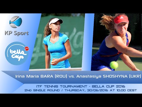 Irina Maria BARA (ROU) vs. Anastasiya SHOSHYNA (UKR) / Bella Cup 2016 / 2nd Round Single