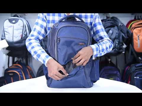 Cosmus 35litre pu leather laptop backpack, 15.6 inch, cotton