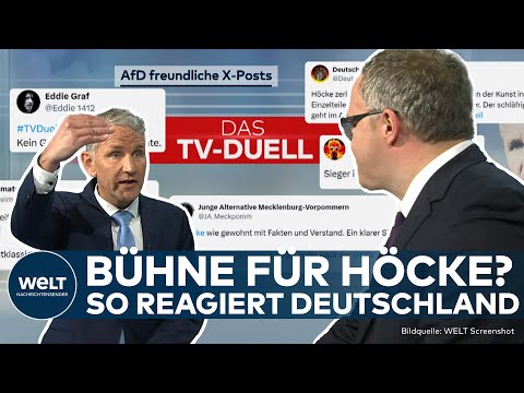 TV-DUELL: Schlagabtausch von Björn Höcke (AFD) und Mario Voigt (CDU) sorgt für bundesweites Echo