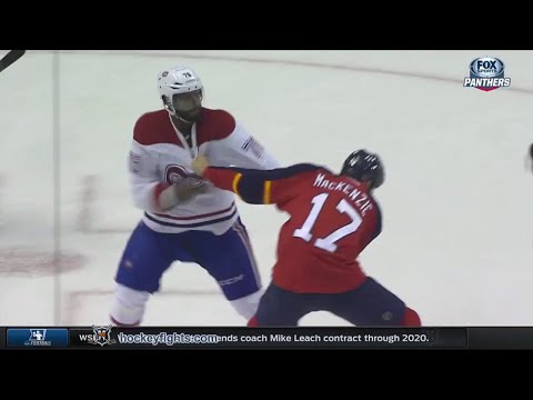 P.K. Subban vs Derek MacKenzie Dec 29, 2015
