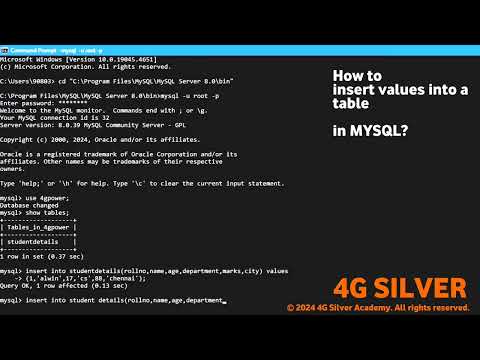 MYSQL Commands in Tamil | Part - 1