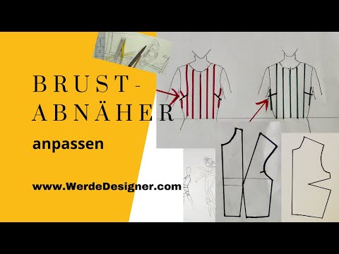Brustabnäher anpassen