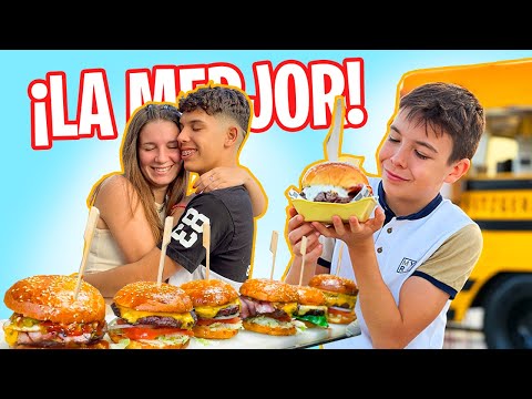 24 h comiendo las HAMBURGUESAS +  buenas del PLANETA con el NOVIO de mi HIJA.